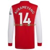 Original Fußballtrikot Arsenal Pierre-Emerick Aubameyang 14 Heimtrikot 2021-22 Langarm Für Herren